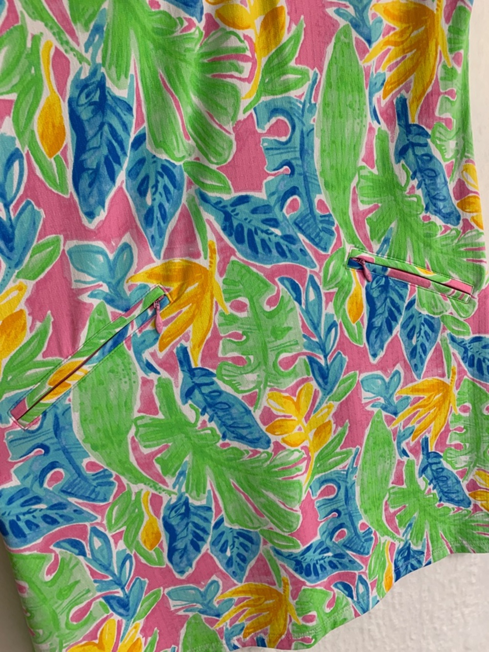 IBKUL Allison Mock Short Sleeve Botanical Print Dress Sz XS - Picture 6 of 12